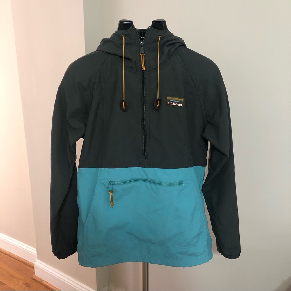 LL Bean Mountain Classic Anorak Pullover Windbreaker